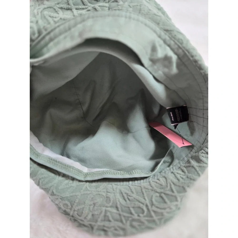 Victoria's‎ Secret Swim Sage Green Terry Cloth Logo Bucket Hat OS NWT